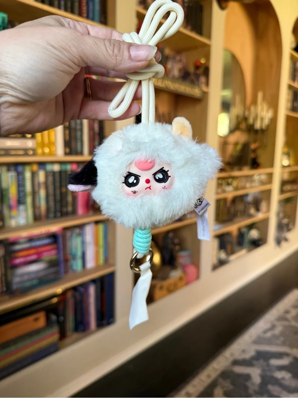 BOGO NIB BB3 phone lanyard white cow with special eyes